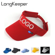 Логотип для спортивные козырьки шляпа Гольф Кепки s пустой Топ теннис Гольф Кепки хлопковые спортивные взрослых Кепки шапки для отдыха Кепки Регулируемый Размеры