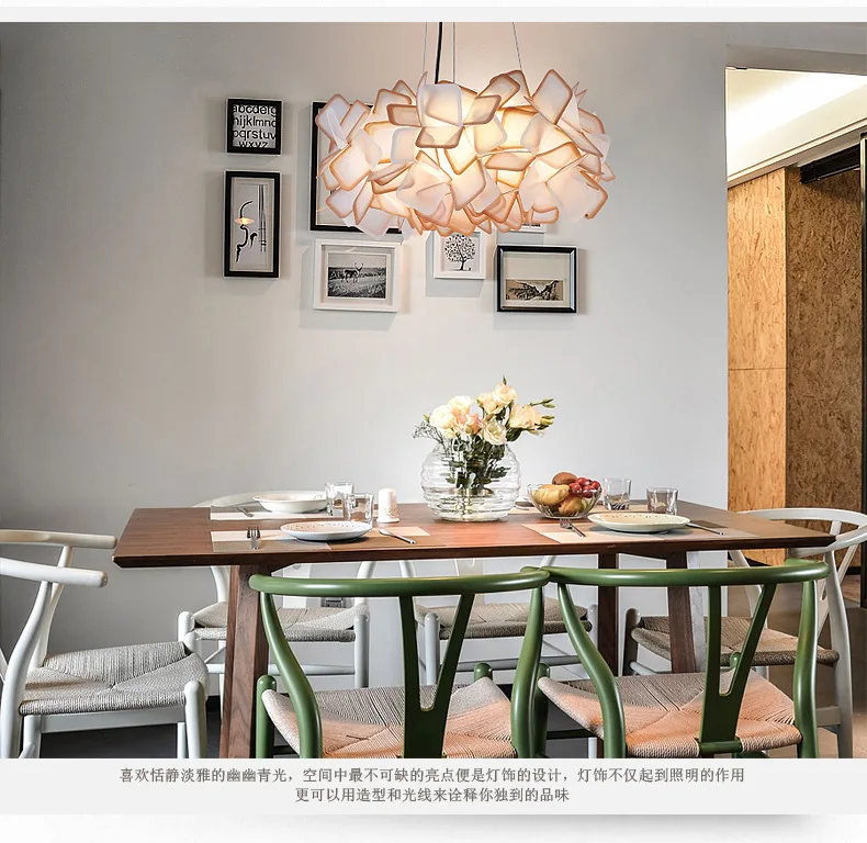 

Led modern minimalist acrylic round lighting living room bedroom study room decoration flower lamps