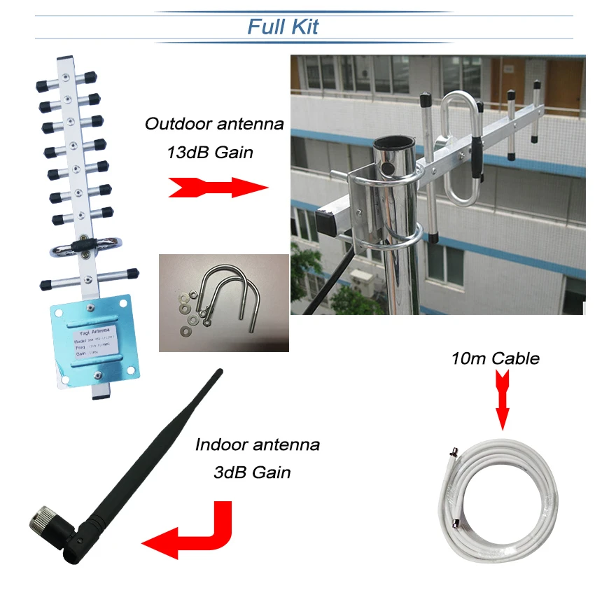3G Signal Booster WCDMA 2100MHz Signal Repeater