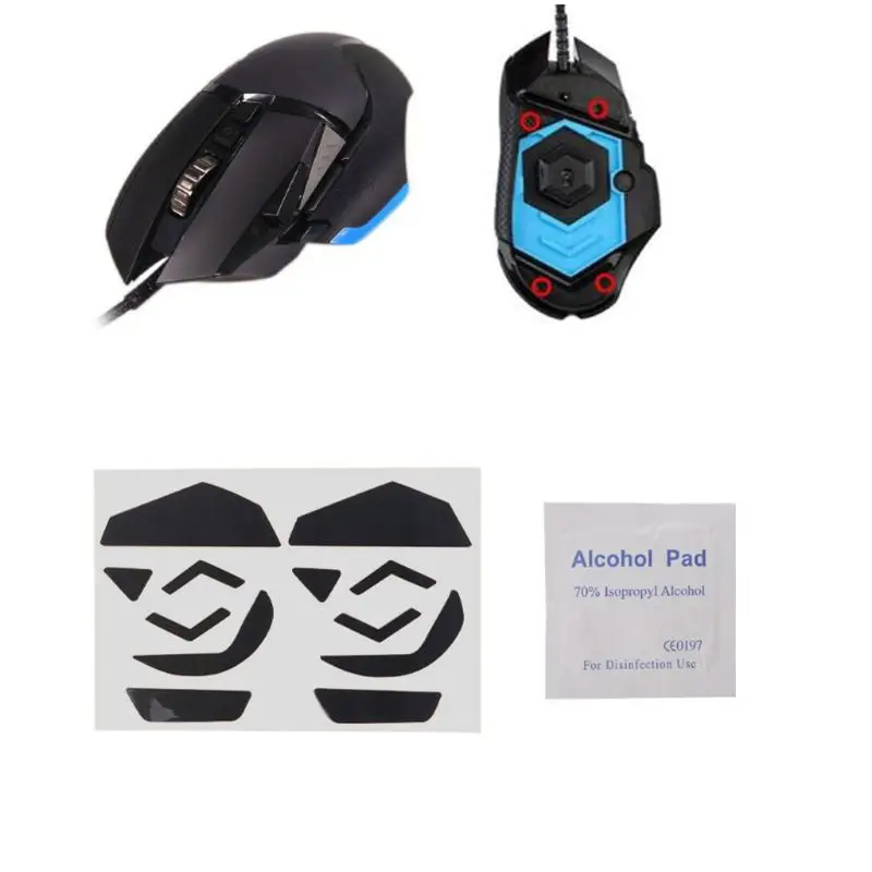 Mouse skates 0.6mm Mouse Stickers Pad 2 Sets for Logitech G502 Laser