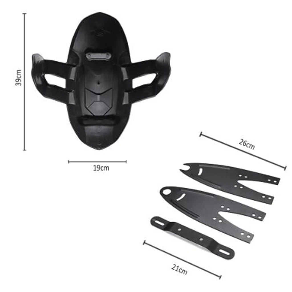 Universal Motorcycle Front Rear Plastic Wheel Cover for Rear Fender Extension Extender Splash Wheel Cover Mudguard 39x19x31cm