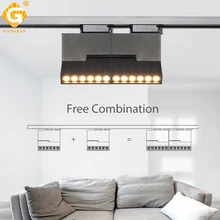 12 Вт 85-265 в трек свет современные светодиодные трековые светильники рельсовый трек осветительный прибор дом выставочный Магазин крытый лампы системы освещения