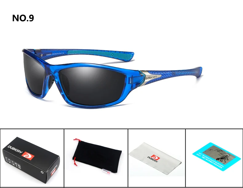 Спортивные поляризованные солнцезащитные очки UV400 летние очки для рыбалки на открытом воздухе для езды на велосипеде кемпинга 9 цветов - Цвет: 9