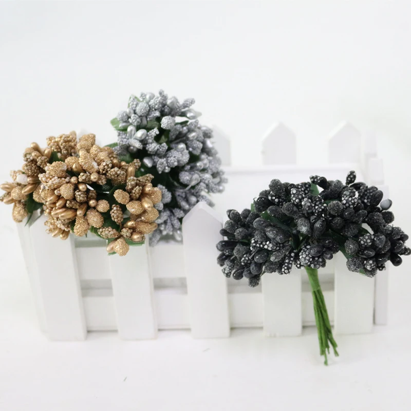 JAROWN Artificial Small Berry Colorful Beads Candy Box Gift Box Accessories DIY Wedding Creative Garland Flores Decor Flower (4)