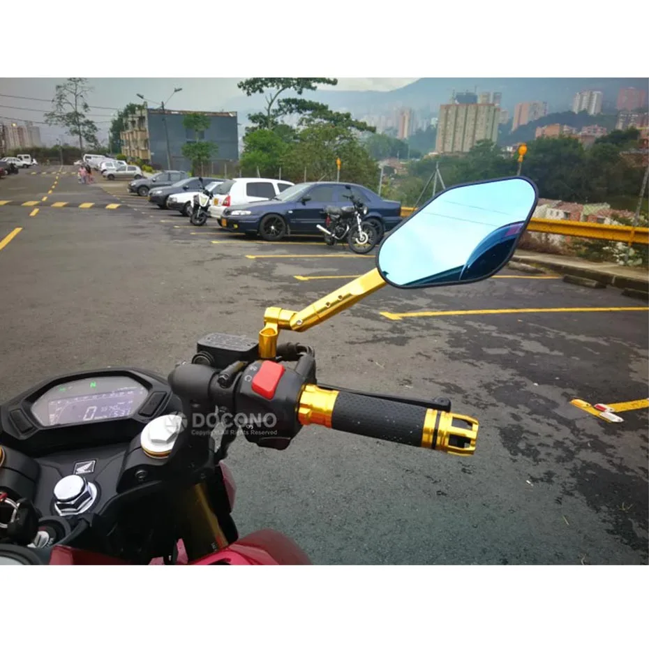 Универсальное мотоциклетное модифицированное зеркало заднего вида с ЧПУ для yamaha mt-125 mt 125 sr400 tdm 850 900 xjr 400 ktm duke 125 200 390