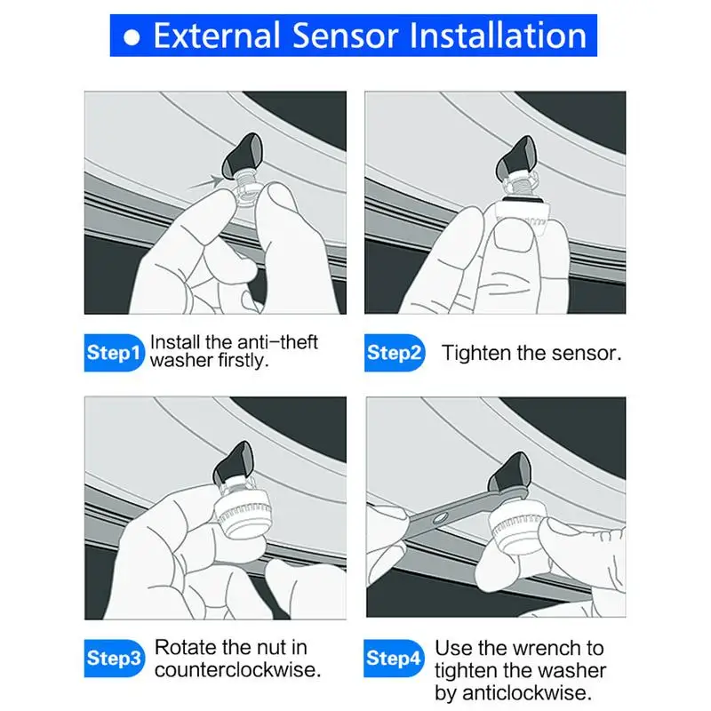 Система контроля давления в шинах, датчики, WI-Fi, для мотоцикла, TPMS, датчики для CAREUD M3 D580 T318 T86 T880 T881 U901 U906 U912 U903