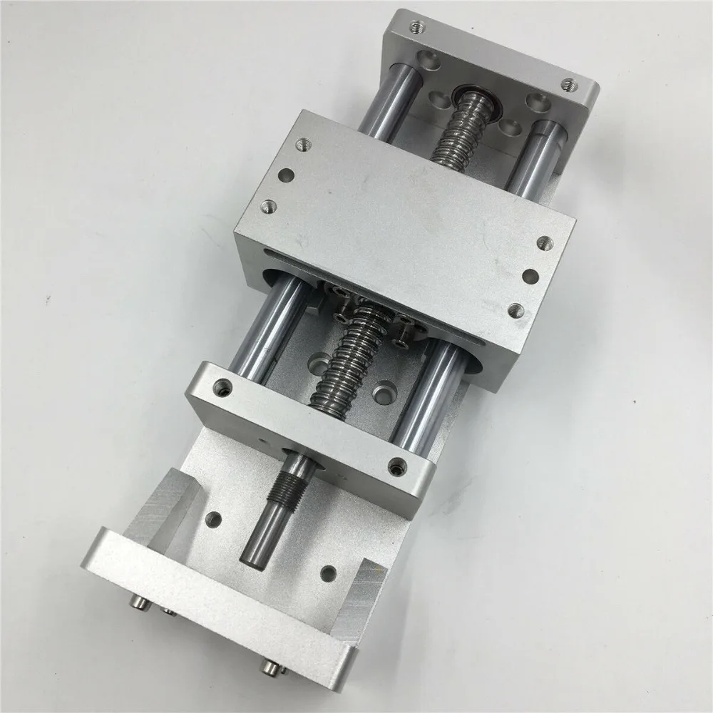 

100MM 200MM Stroke Linear Guide Stage CNC Linear module Sliding Table XYZ Axis Ballscrew Working Table CNC Milling Machine