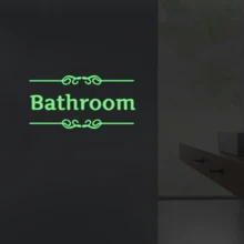 1 комплект Новинка светящаяся Ванная комната Туалет Вход светящаяся в темноте игрушка DIY наклейки спальня флуоресцентная Наклейка на стену светящаяся игрушка