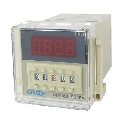 

DH48S-2ZH LCD Display Time Timer Delay Relay 8-Pin DPDT 0.01S-99H99M AC 48V