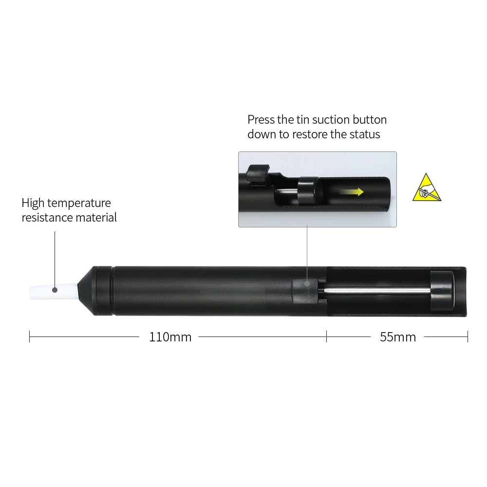 Паяльная присоска ручной насос для распайки сварочные инструменты для удаления припоя оловянный инструмент для электронной пайки Оловянная присоска
