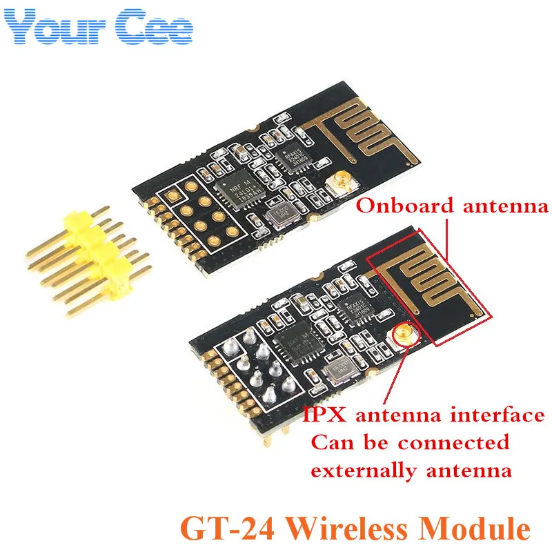 GT-24 беспроводной модуль 2 4G NRF24L01 + PA LNA промышленного класса цифровая передача 1100 м