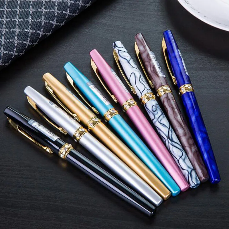 Fountain Pen Ink Metal Texture Business Special Boutique Pen Student Calligraphy Nib Office School Supplies Pen Korea Stationery