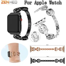 Новое качество Нержавеющая сталь ремешок для Apple Watch браслет горный хрусталь 38 мм/42 мм смарт ремешок для часов для iWatch серии 3 2 1