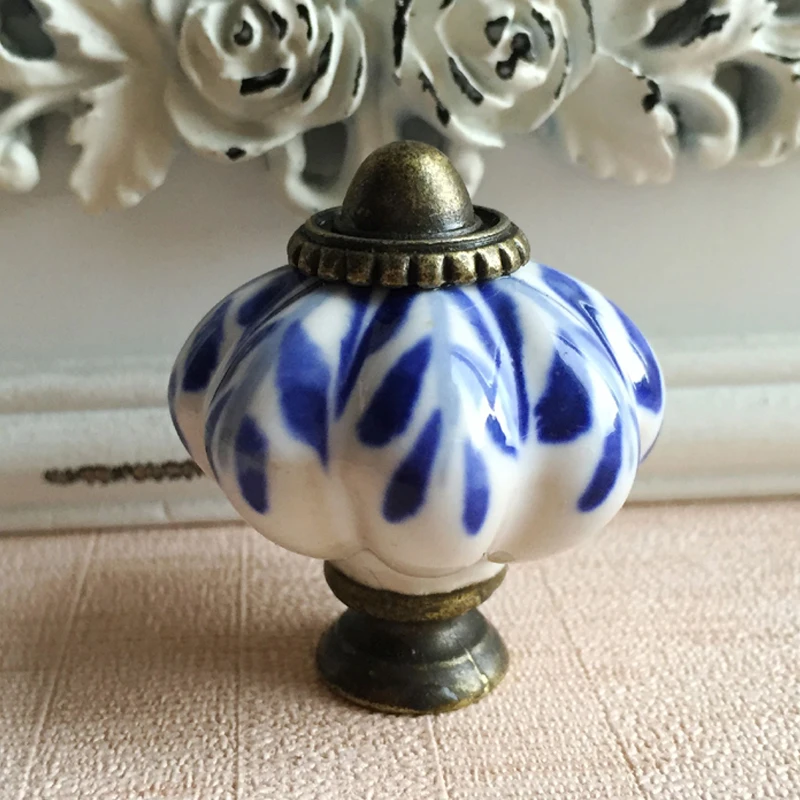 Hand Painted Blue Pumpkin Hand Painted Blue Pumpkin