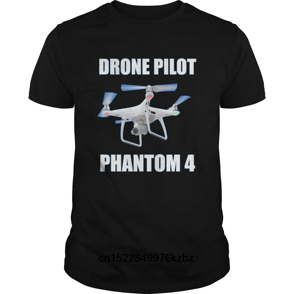 Забавная Мужская футболка Женская Новинка Дрон пилот для DJI Phantom 4 крутая | одежда