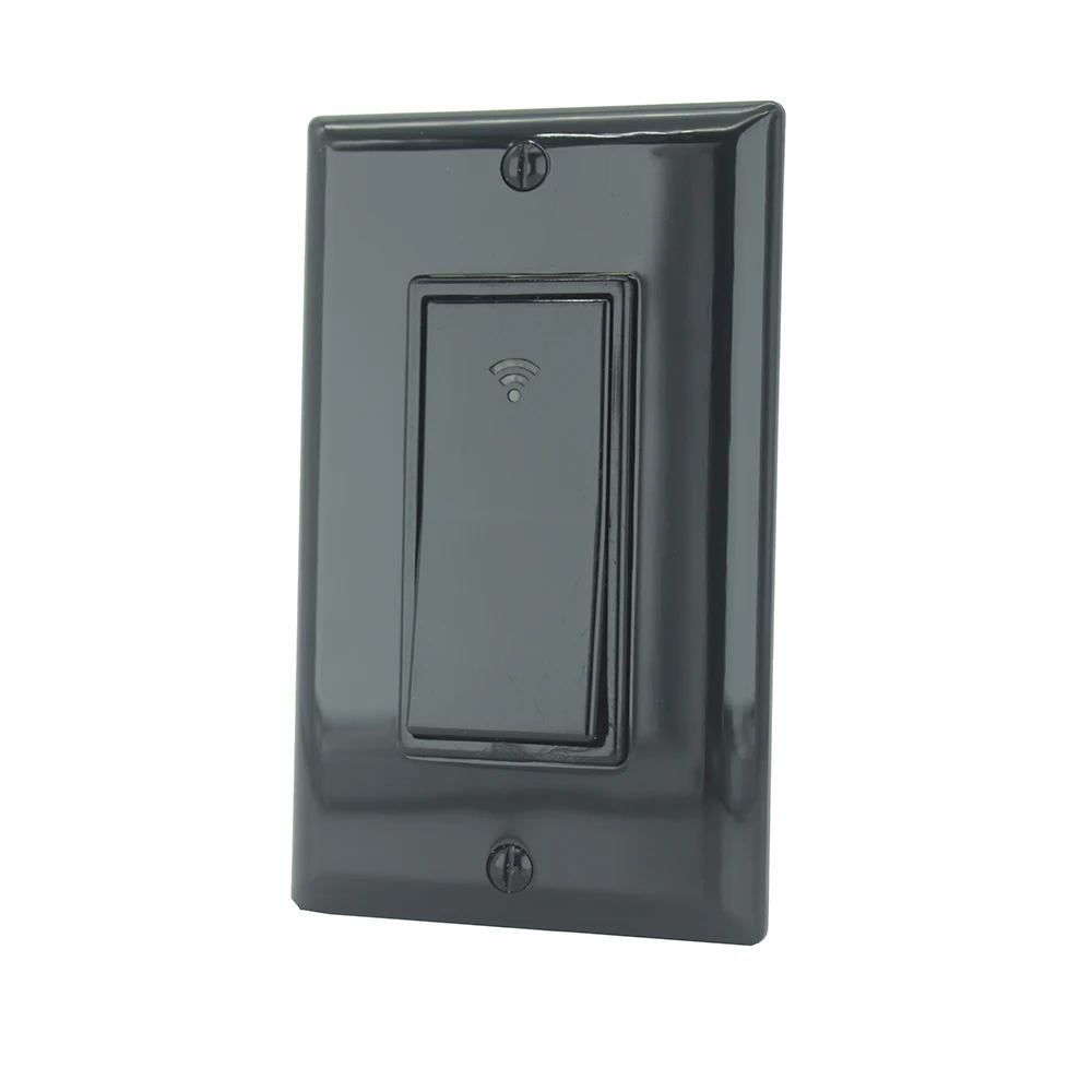 

4.53"Smart Wifi Switch,15A Black WiFi Light Switch Works,Easy installation,App and Voice Control With Alexa and Google Home