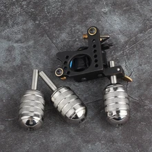 YILONG, 1 шт., ручка для татуировки из нержавеющей стали, 30 мм, с задней стволовой, профессиональная машинка для татуировки, ручки, наконечники, инструмент