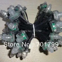 50 шт. DC5V WS2811 LED пиксель узел, IP68 Номинальная; все черный провод, квадратный тип