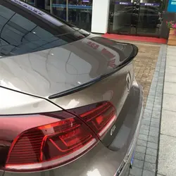 Для Volkswagen Passat CC 2009-2016 Авто ABS пластиковый Неокрашенный цвет задний багажник крыло спойлер автомобильные аксессуары