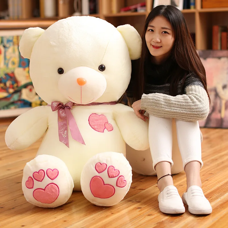 Plush Toy Couple Love Heart Bear Heart Embrace Bear Teddy Bear Doll