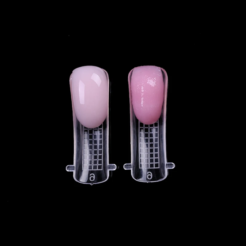 LILYCUTE uñas postizas naturales reutilizables molde de construcción rápida puntas de uñas fibra de vidrio arte UV Builder Poly UV Gel manicura herramienta