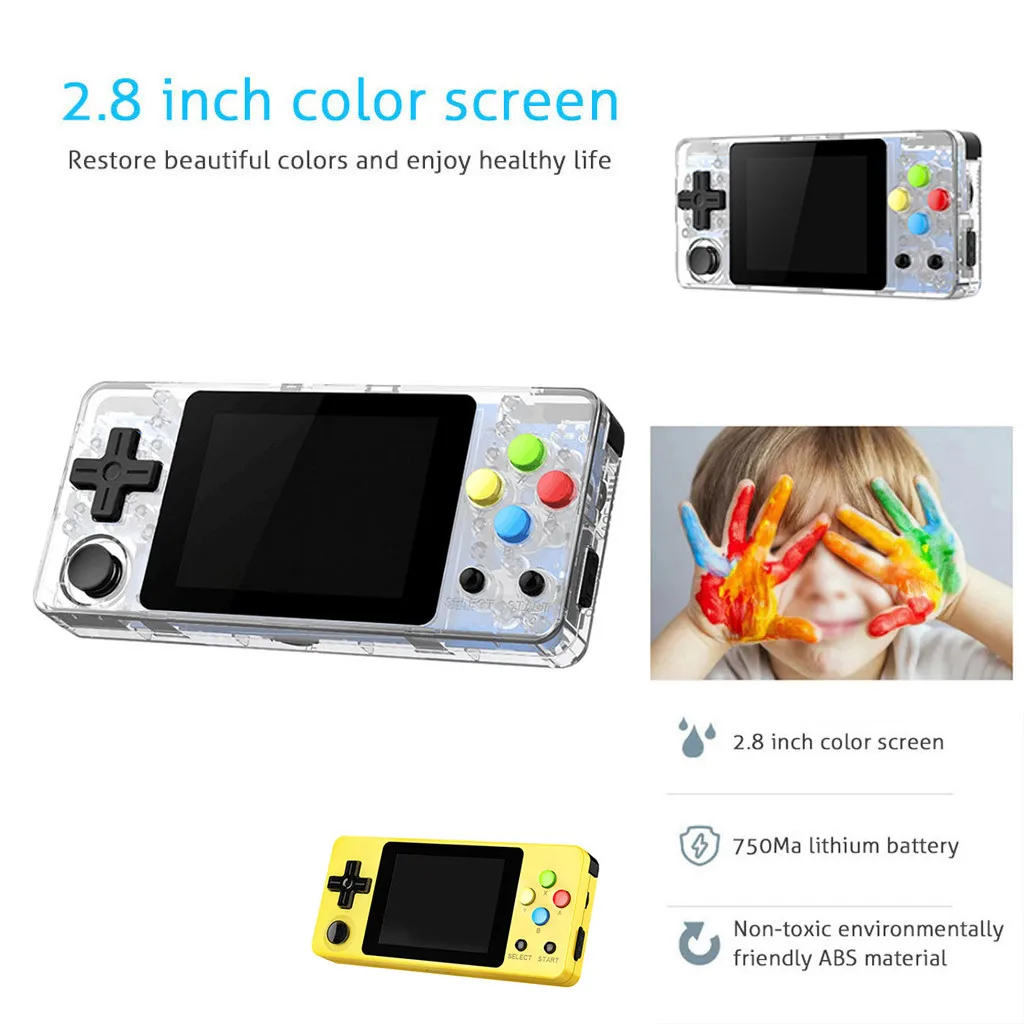 

2019 New Game Screen by 2.7 Thumbs Mini Handheld Palm Palm Console of Nostalgic Children Nostalgic mini children's game console