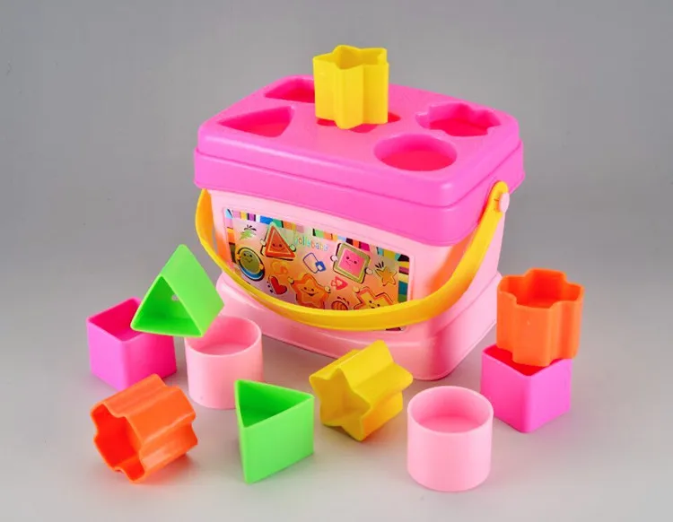 

Kids Baby Plastic Learning Geometry Educational Toys Colorful Mixed Shape Puzzle Enlighten Early Training Puzzle Brain Games