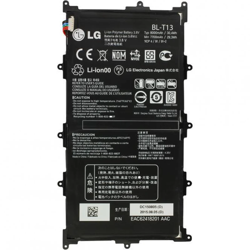 Original LG G Pad Tablet Battery for LG G Pad VK700 Verizon Tablet 3.8V