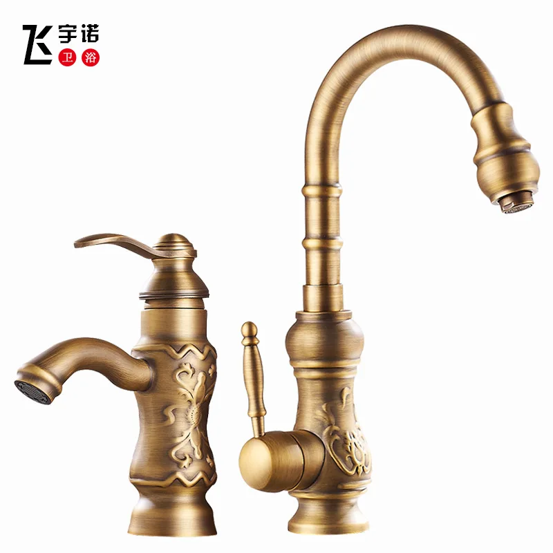 

restoring ancient ways dish basin faucets rotating tap hot and cold double open mix faucet in the kitchen