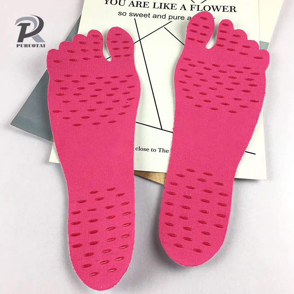 Плавание Спорт незаметный носок наклейки обувь Нескользящая силиконовая резина