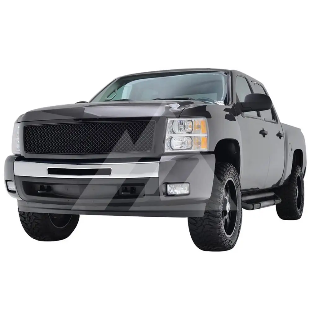 Для 2007 2008 2009 2010 2011 2012 2013 Chevrolet Silverado 1500 ABS черная сетка упакованы решетка