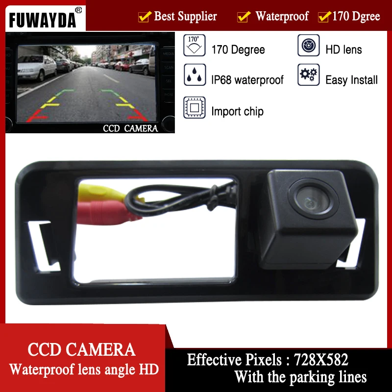 

FUWAYDA Free shipping !! CCD HD Camera For Subaru XV Car Rear View Reverse Back Color 170 DEGREE Camera