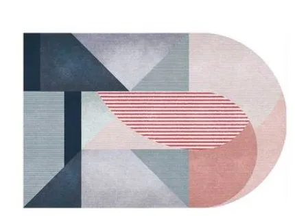 Скандинавский геометрический Коврик журнальный столик для гостиной в форме коврика ковер цветной ковер модный Индивидуальный Коврик - Цвет: GT-6