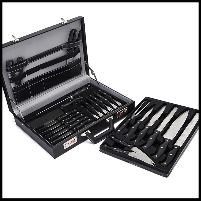 

High Quality 24pcs of Multifunctional Knife Set 18/10 Stainless Steel Germany Techinical Western Kitchen Utensil