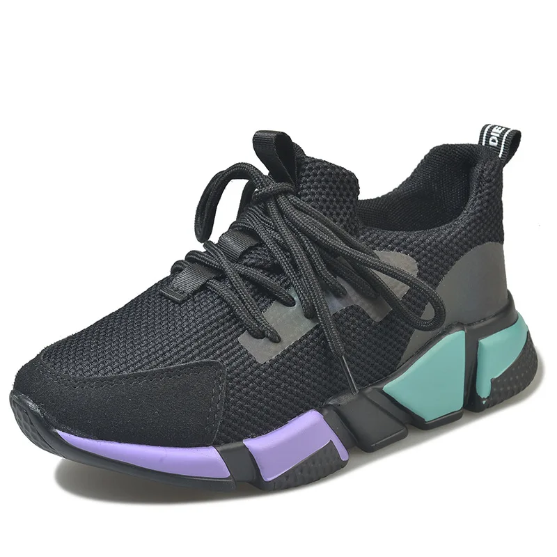 

2019 Fashion Women Flats Hollow Casual Shoes Female Platform Sneakers Breathable Mesh White Shoes