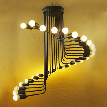 

Wholesale black Pendant Lamp Modern Vintage industrial Edison 26 Bulbs fixtures Bar,cafe,Restaurant Bedrooms loft Dining room