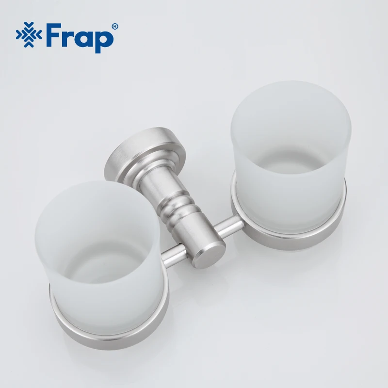 Стеклянный держатель для зубной щетки F3708|double cup holder|bathroom holderbathroom accessories |