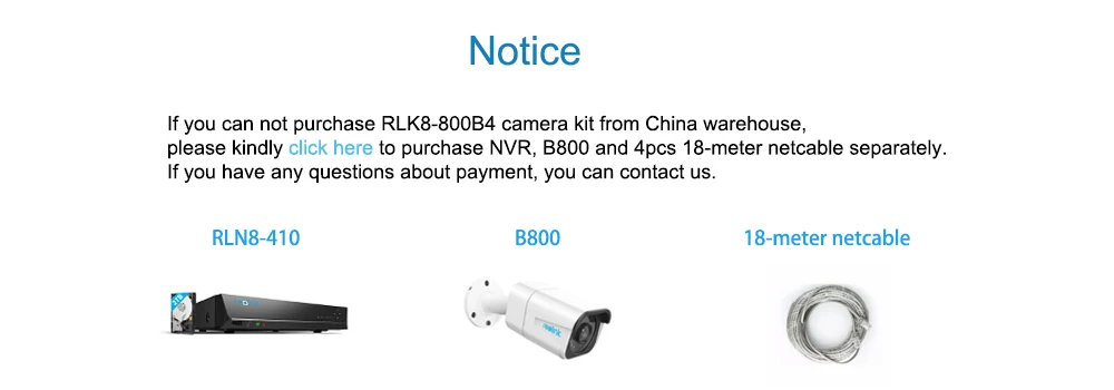 Reolink RLK8-800B4 8MP 4K Ультра камера HDD система 8ch PoE NVR и 4 ip-камеры с питанием по PoE Комплект наружного наблюдения