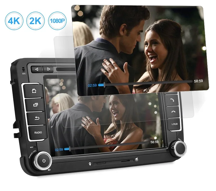 Flash Deal Isudar 2 Din Auto Radio Android 9 For VW/Volkswagen/POLO/Golf/Skoda/Octavia/Seat/Leon GPS Car Multimedia RAM 4GB DVD Player DSP 25