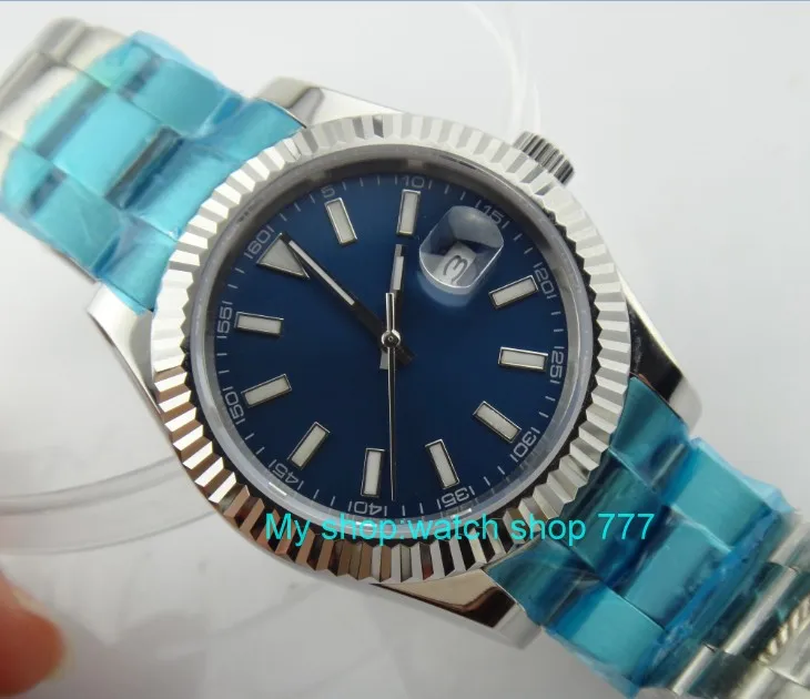 41 Mm Parnis Biru Panggil Automatic 