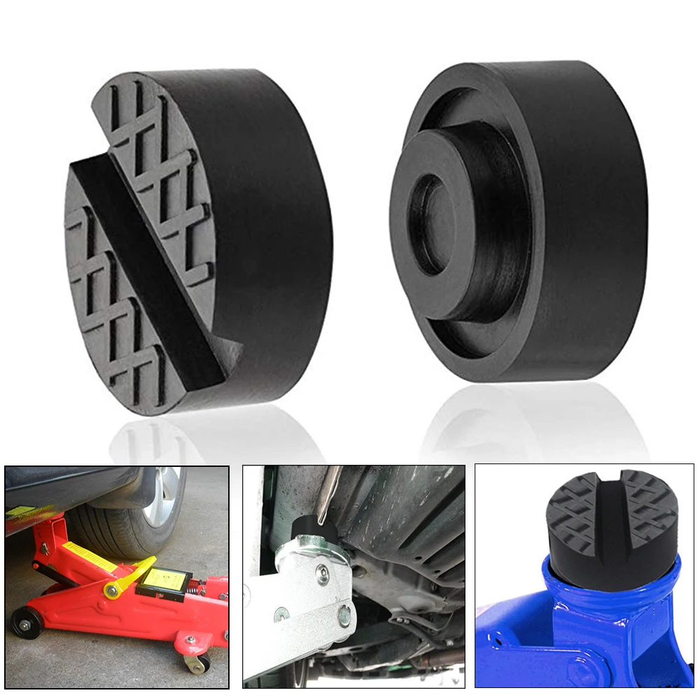 6.5cm Car Jack Pad Rubber Disc Pad Auto Vehicle Weld Jacking Lifting Disk Frame Protector Rail
