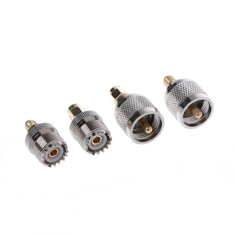 

4 Pcs A13 Kit Adapter PL259 SO239 to SMA Male Female RF Connector Test Converter L15