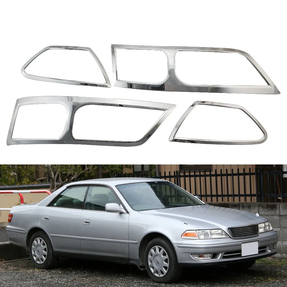 Для Toyota Mark II GX100 1996 1997 1998 1999 2000 ABS головной светильник, накладка на рамку, защитная наклейка, аксессуары для стайлинга автомобилей