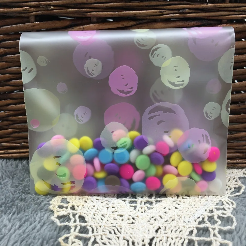 

20pcs 12*20.5cm Multicolour dot scrub cake biscuit cookies packaging bag disposable pastry bag