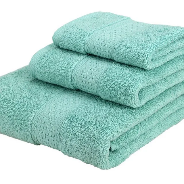 100 Cotton Towel Set Multi Color Face Towel Hand Terry Towel Beach