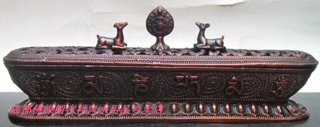 

crafts copper Bronze art Tibetan lying buddha with instruments repair tibetan pure lying
