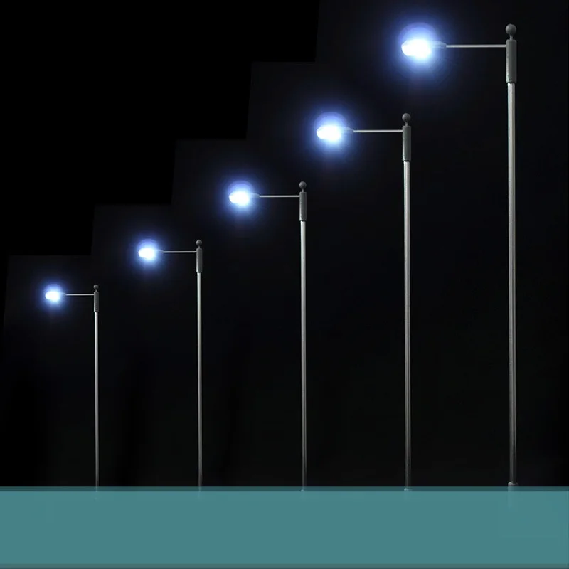 20pcs N маленький фонарь 3V лампа для ландшафтной улицы железная дорога Строительство дороги диорама макет песок стол металл