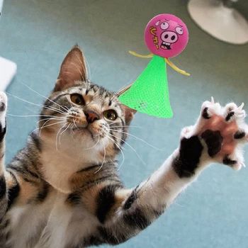 

[MPK Store] Jumping Cat Toys, Pet Toy, Nylon Net Cats Entertaining Toy