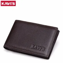 KAVIS 15 Slots Genuine Leather Women Men ID Card Holder Card Wallet Purse Credit Card Business Card Holder Protector Organizer
