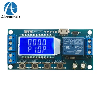 

6-30V Delay power off Relay Module Timing Switch Control Cycle Timer Module with LCD Display Intelligent Control Time Board